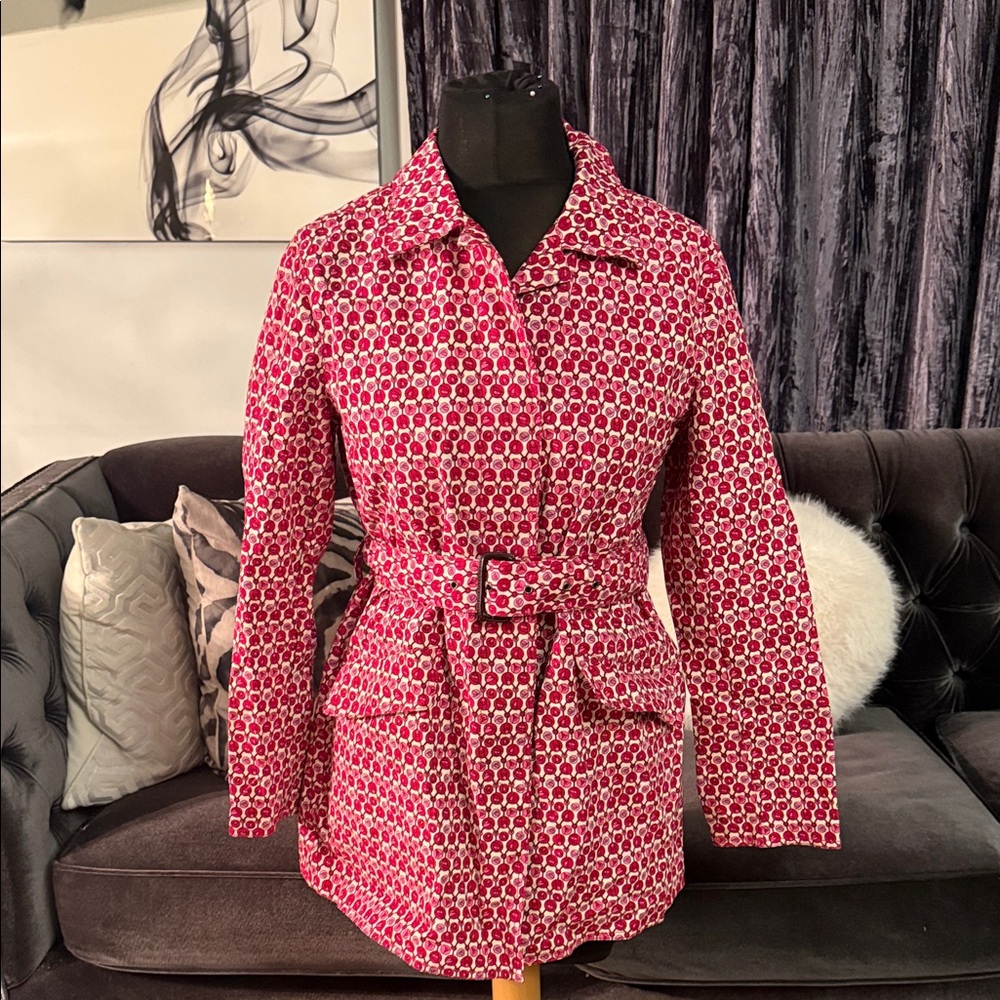 GAP Pink and Cream Patterned Jacket